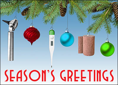 Medical Christmas Cards- Greeting Cards for Medical Professionals.
