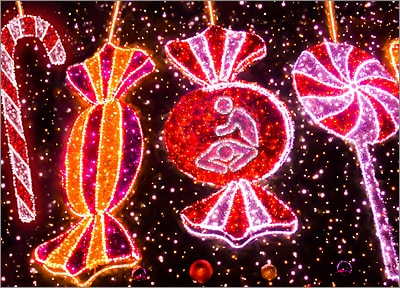 Chiropractor Christmas Lights Card (Glossy White) 