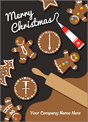 Chiropractor Gingerbread Holiday Card