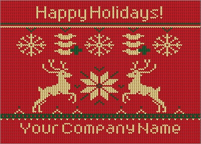 Chiropractors Reindeer Christmas Card (Glossy White) 