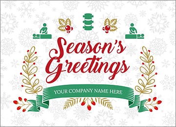 Chiropractors Snowflake Christmas Card