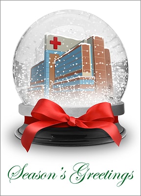 Christmas Card for Hospitals (Glossy White) 