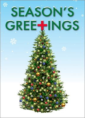 Christmas Card For Nurses (Glossy White) 