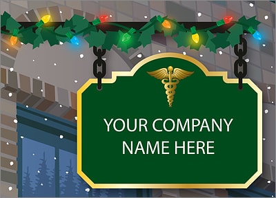 Christmas Card Medical (Glossy White) 
