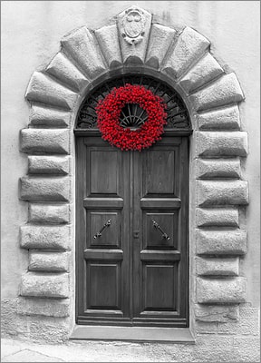 Christmas Door Card (Glossy White) 