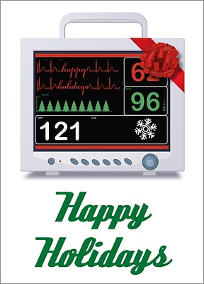 Christmas EKG (Glossy White) 