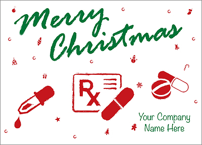 Christmas Pharmacy Card (Glossy White) 