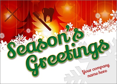 Dental Snow Card (Glossy White) 