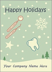 Dental Snowfall Card