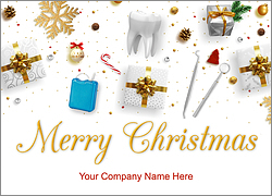 Dental Tools Christmas Card