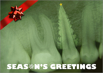 Dental X-Ray Christmas Card
