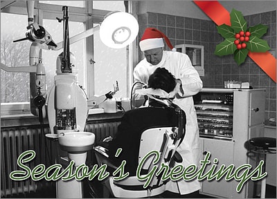 Dentist Holiday Card (Glossy White) 