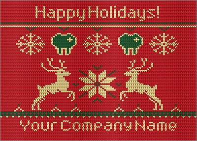 Dentists Reindeer Christmas Card (Glossy White) 