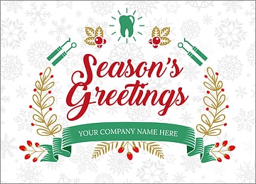 Dentists Snowflake Christmas Card