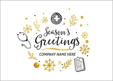 Doctors Icons Christmas Card