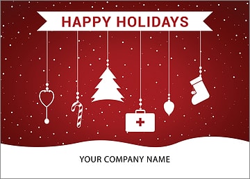 Doctors Ornaments Holiday Card