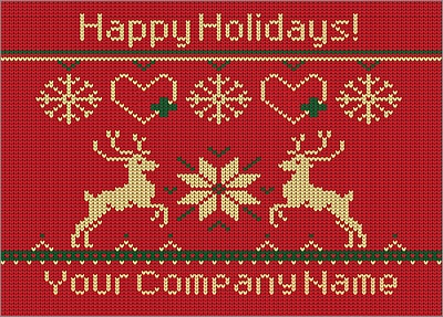 Doctors Reindeer Christmas Card (Glossy White) 