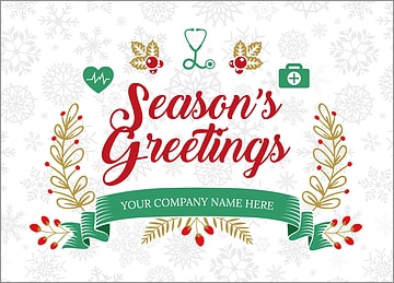 Doctors Snowflake Christmas Card