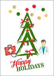Doctors Tree Holiday Card