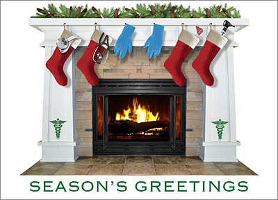 Healthcare Christmas Card (Glossy White) 