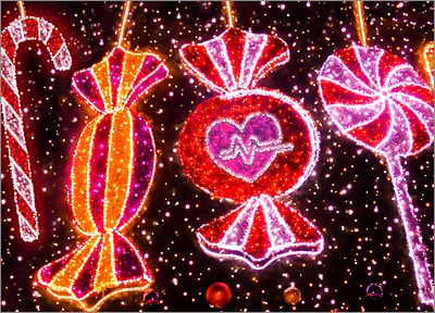 Medical Christmas Lights Card (Glossy White) 
