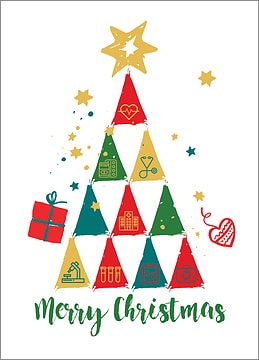 Medical Tree Christmas Card