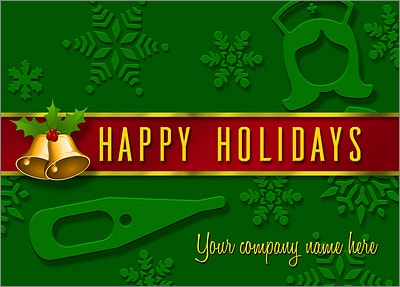 Nurse Card Green (Glossy White) 