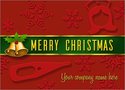 Nurse Card Red (Glossy White) 