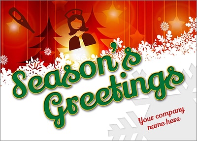 Nurse Snow Card (Glossy White) 