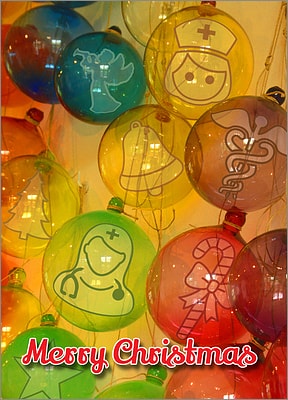 Nursing Glass Ornaments (Glossy White) 