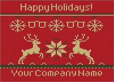 Optometrists Reindeer Christmas Card (Glossy White) 