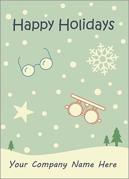 Optometry Snowfall Card