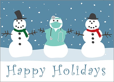 Physician Holiday Card (Glossy White) 