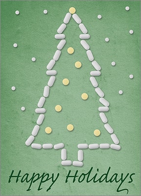 Pill Christmas Tree (Glossy White) 