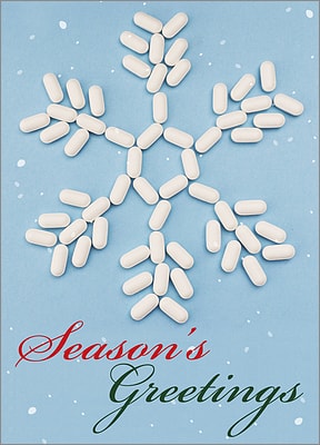 Pill Snowflake (Glossy White) 