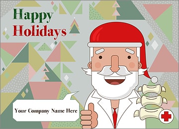 Santa Chiropractors Christmas Card