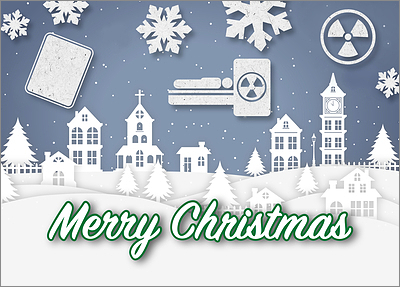 Snowy Radiology Card (Glossy White) 